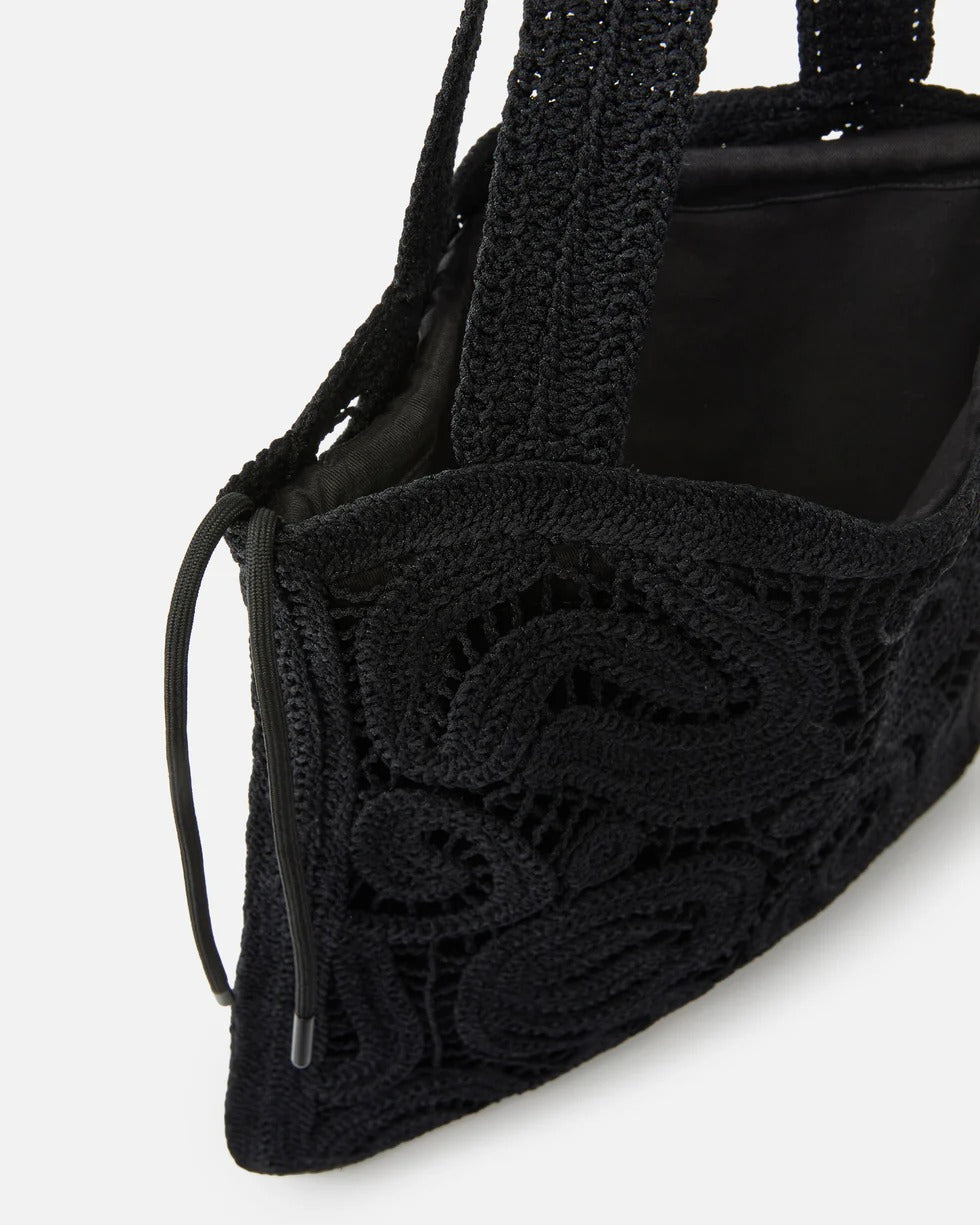 Pinko 106938 A3CE Shopper Crochet Geometrico nero