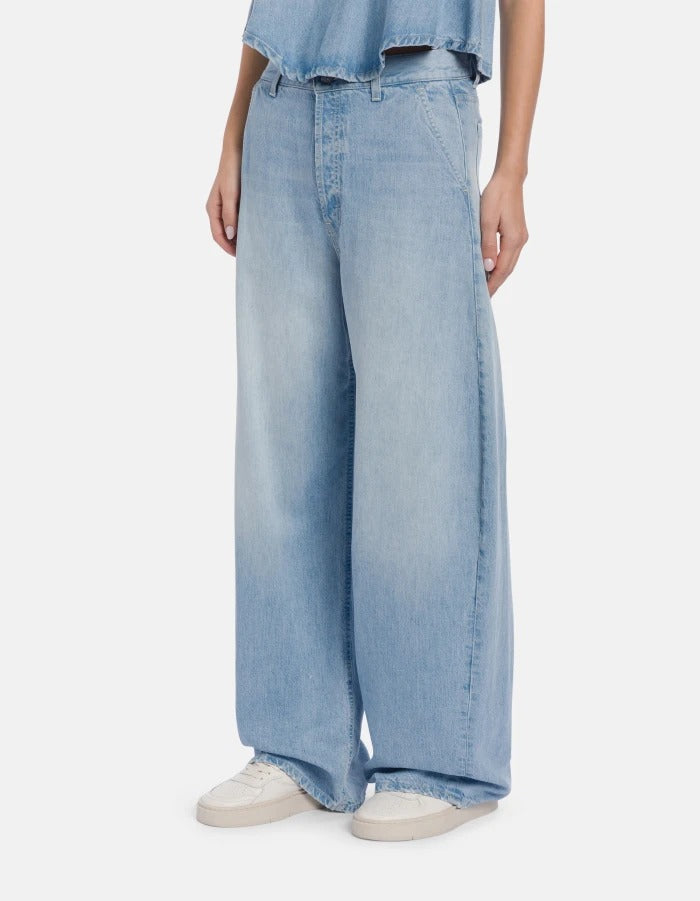 Dondup Alek DP854 DF0266D jeans donna Blu loose
