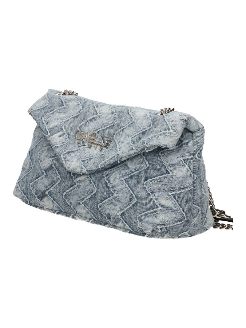 Gaelle Paris GAACW03103 Borsa Donna Blu Denim Tracolla Catena