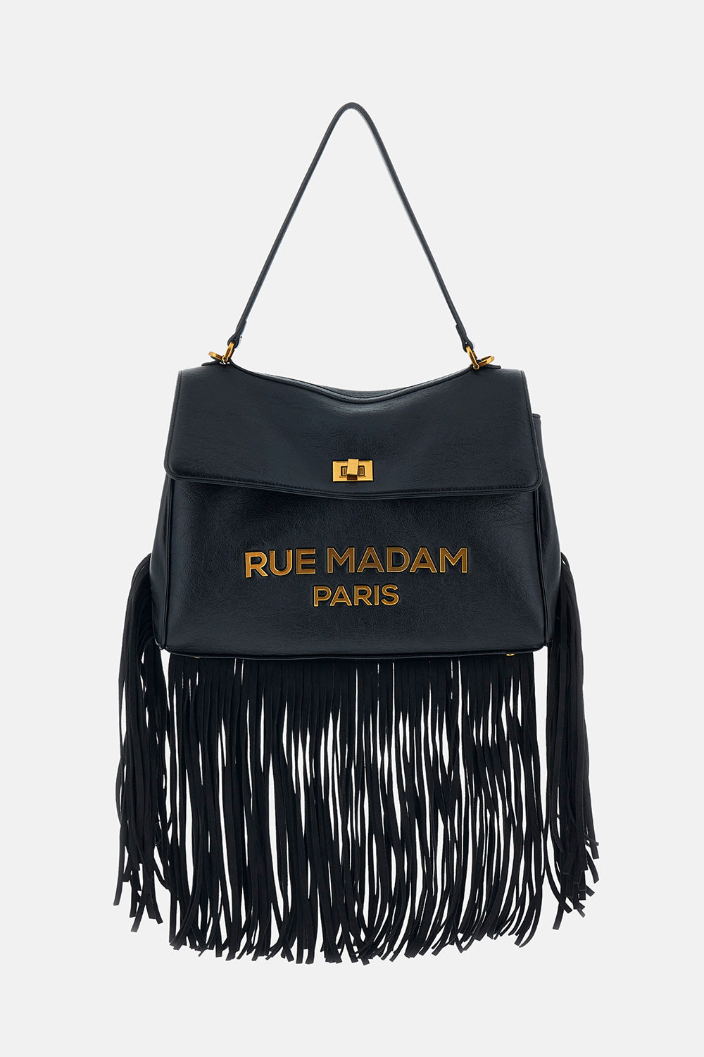Rue Madam 1540 Les Jours XL Borsa Nera Frange