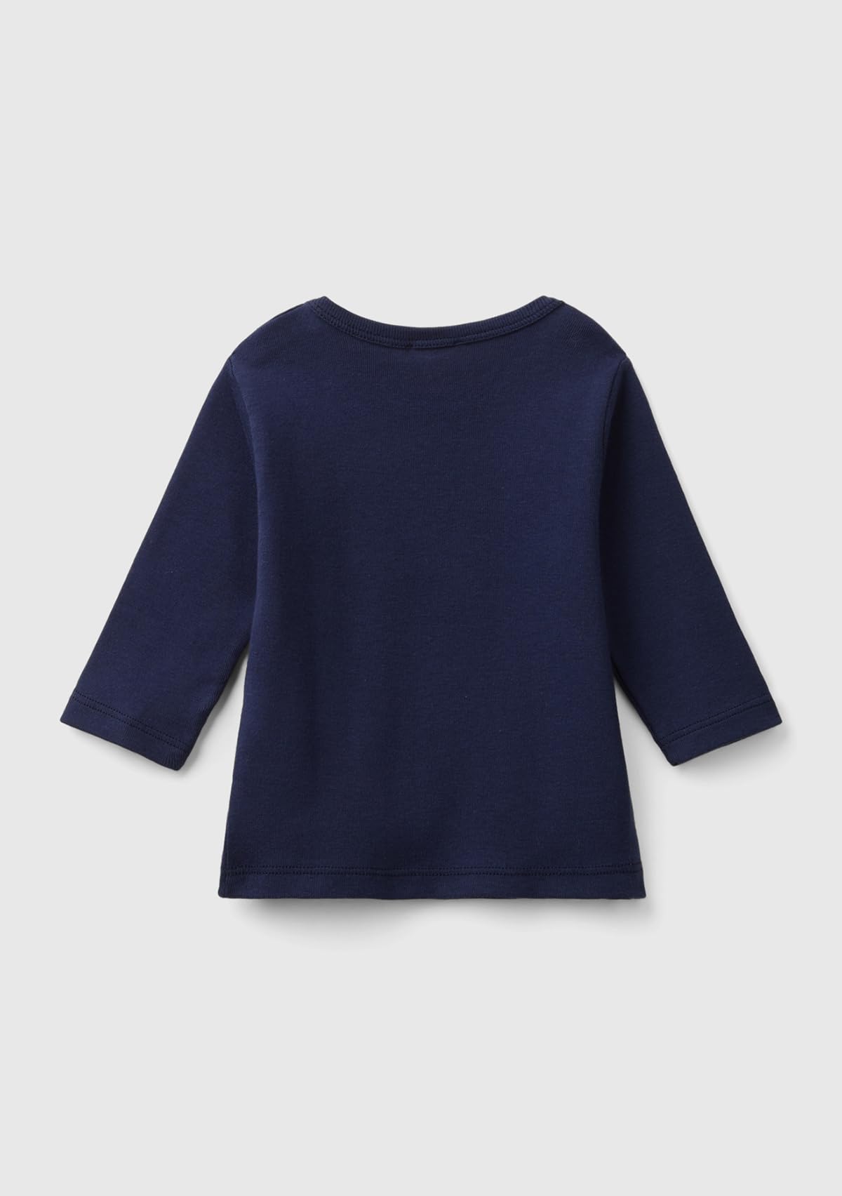 Benetton 3I9WA1057 t-shirt bimbo manica lunga girocollo cotone