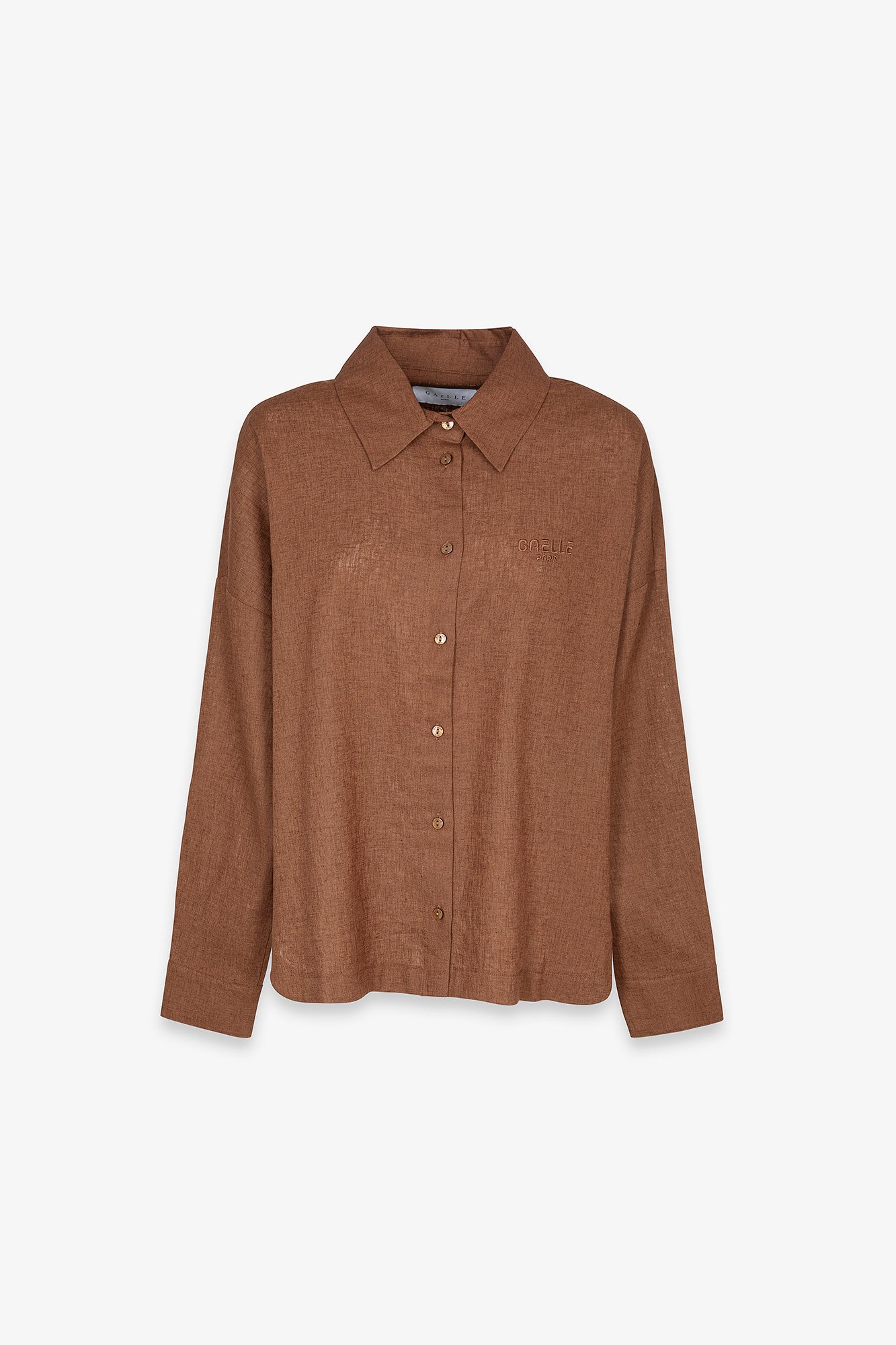 Gaelle Paris Logo GAABW10027 Camicia Moka Over