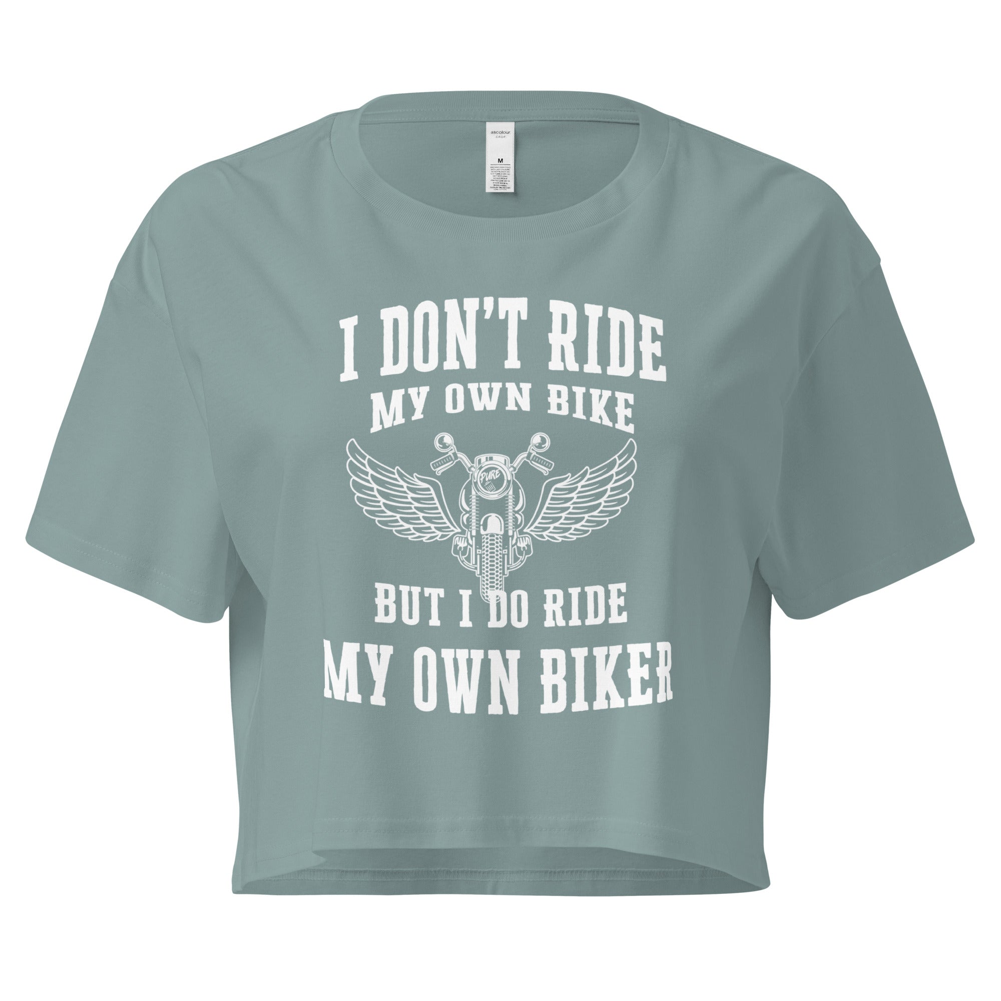Pure Trash I Don't Ride Crop top donna cotone corto