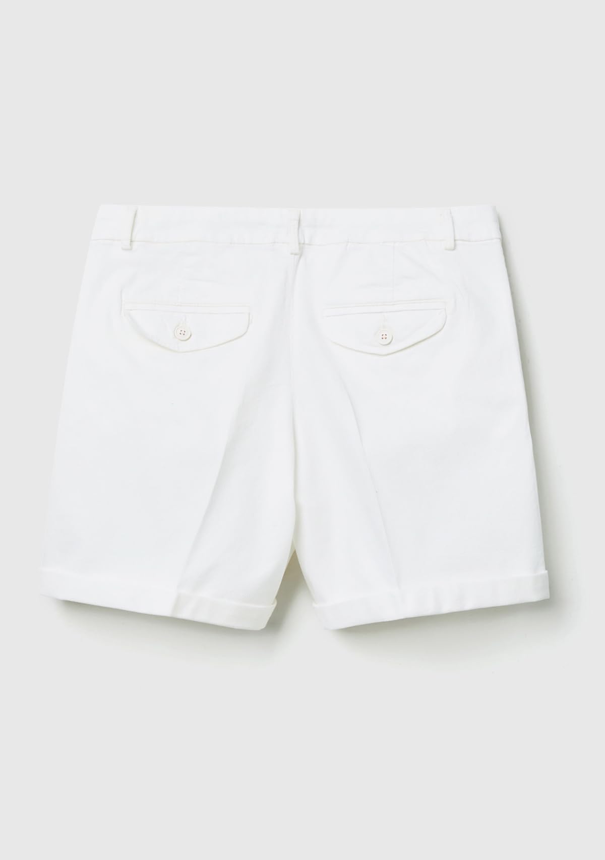 Benetton Bermuda Donna Cotone Stretch Bianco Ottico 101