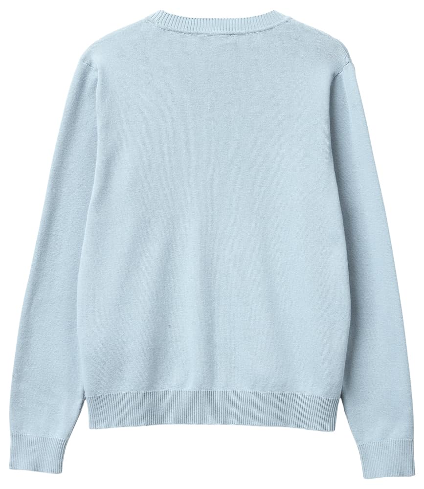 Benetton Maglieria Maglia G/C M/L maglione girocollo tinta unita