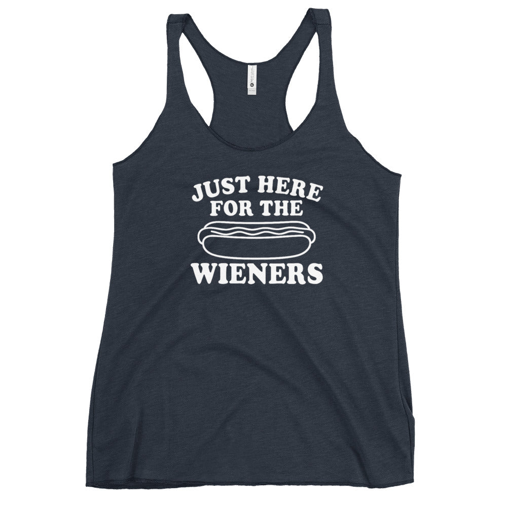 Pure Trash Just Here For Wieners canotta donna nera
