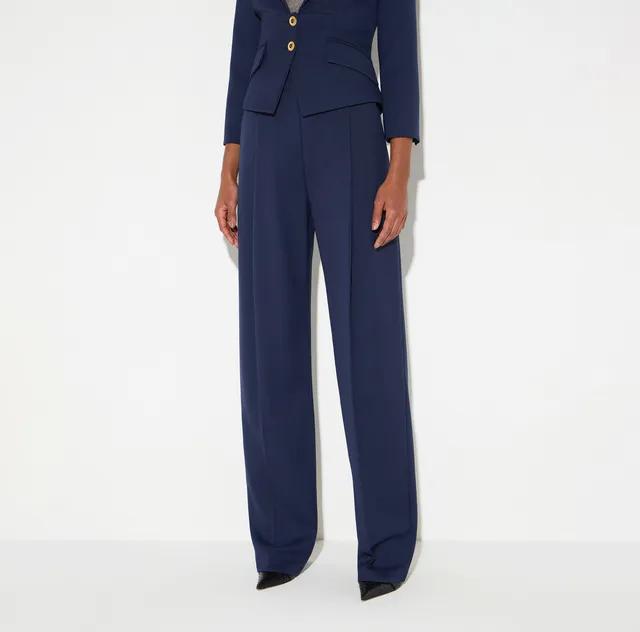 Elisabetta Franchi PA17966E2 pantaloni navy donna