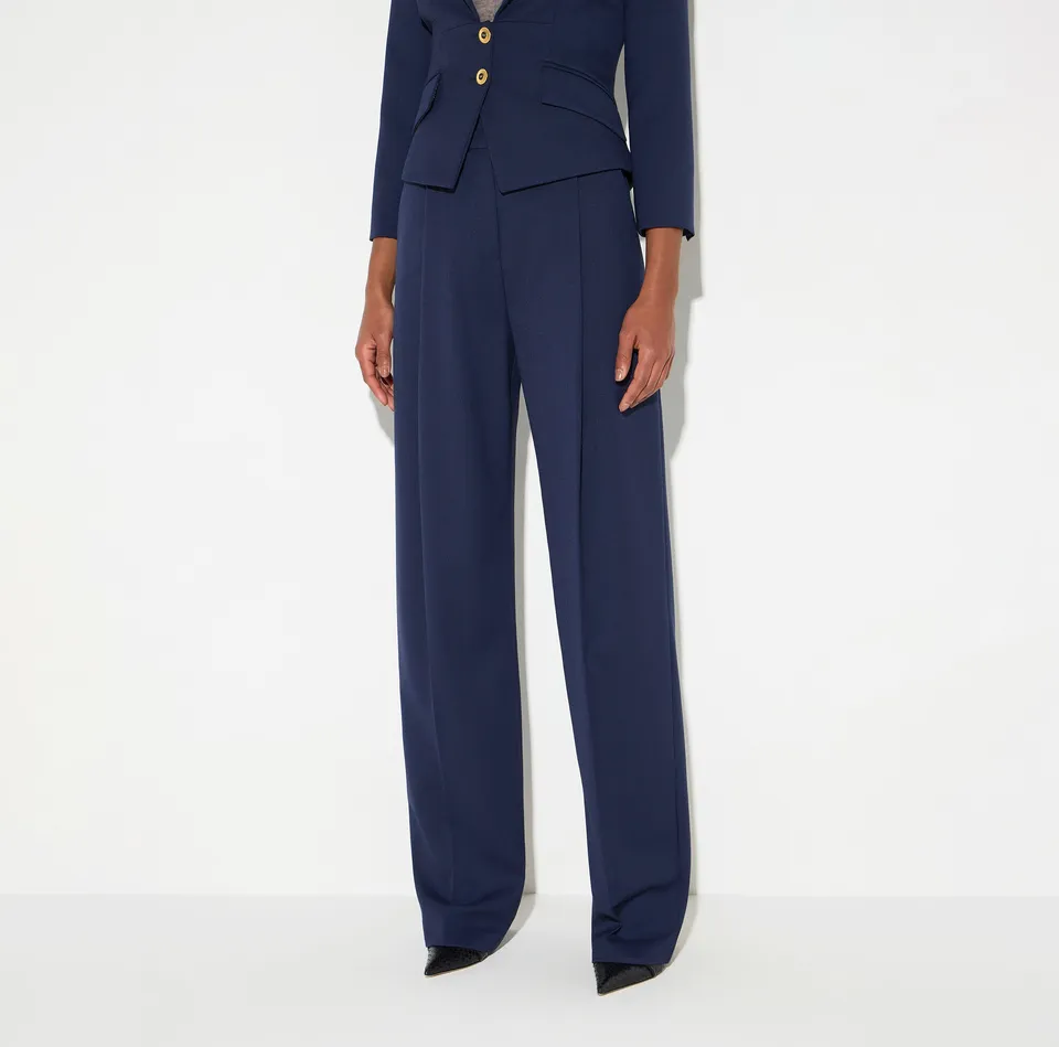 Elisabetta Franchi PA17966E2 pantaloni navy donna