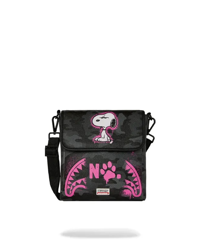 Sprayground 910B9000NSZ tracolla Snoopy Pink nero rosa