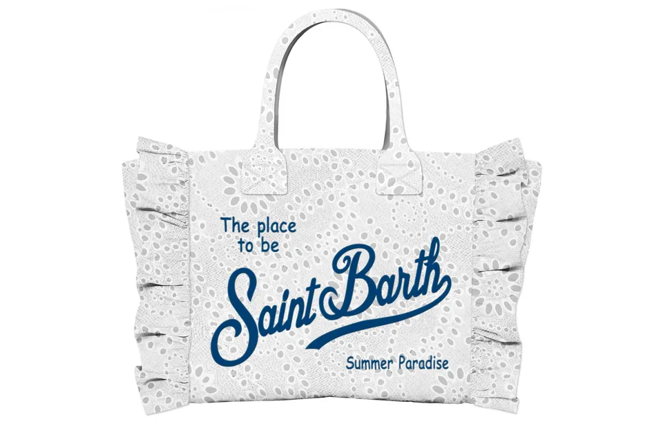 MC2 Saint Barth Vanity Mini Volant 00434L Borsa Bianca