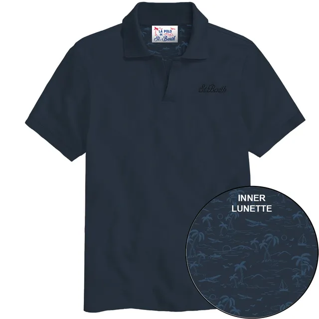 MC2 Saint Barth Charles Jr 00211L polo navy cotone