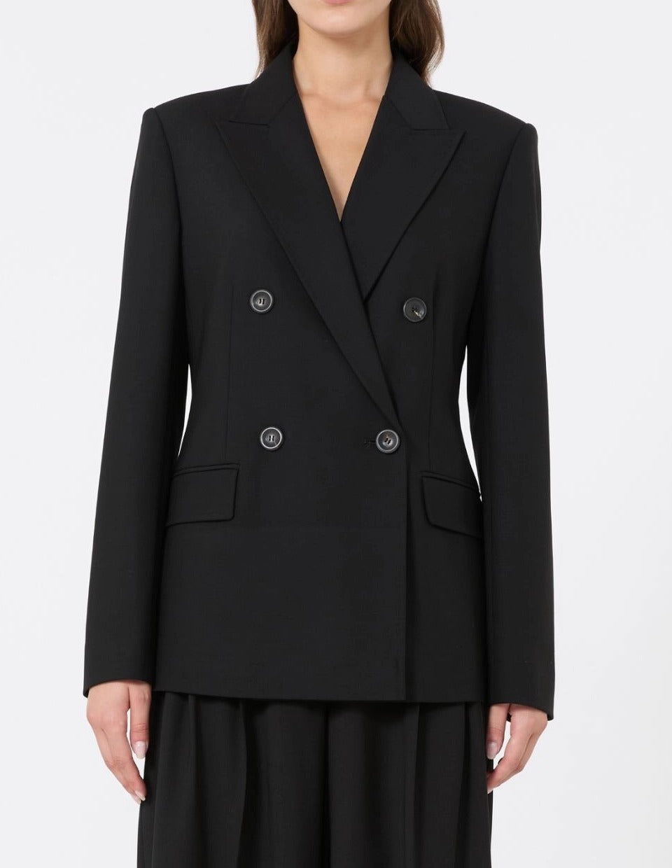 Max Mara Studio Gioiosa MSTGIOIOSA005 blazer nero lana