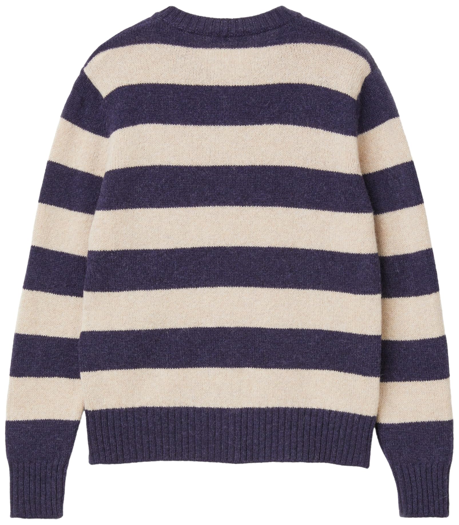 Benetton Maglieria 103ME5014 Cardigan Donna Blu a Righe