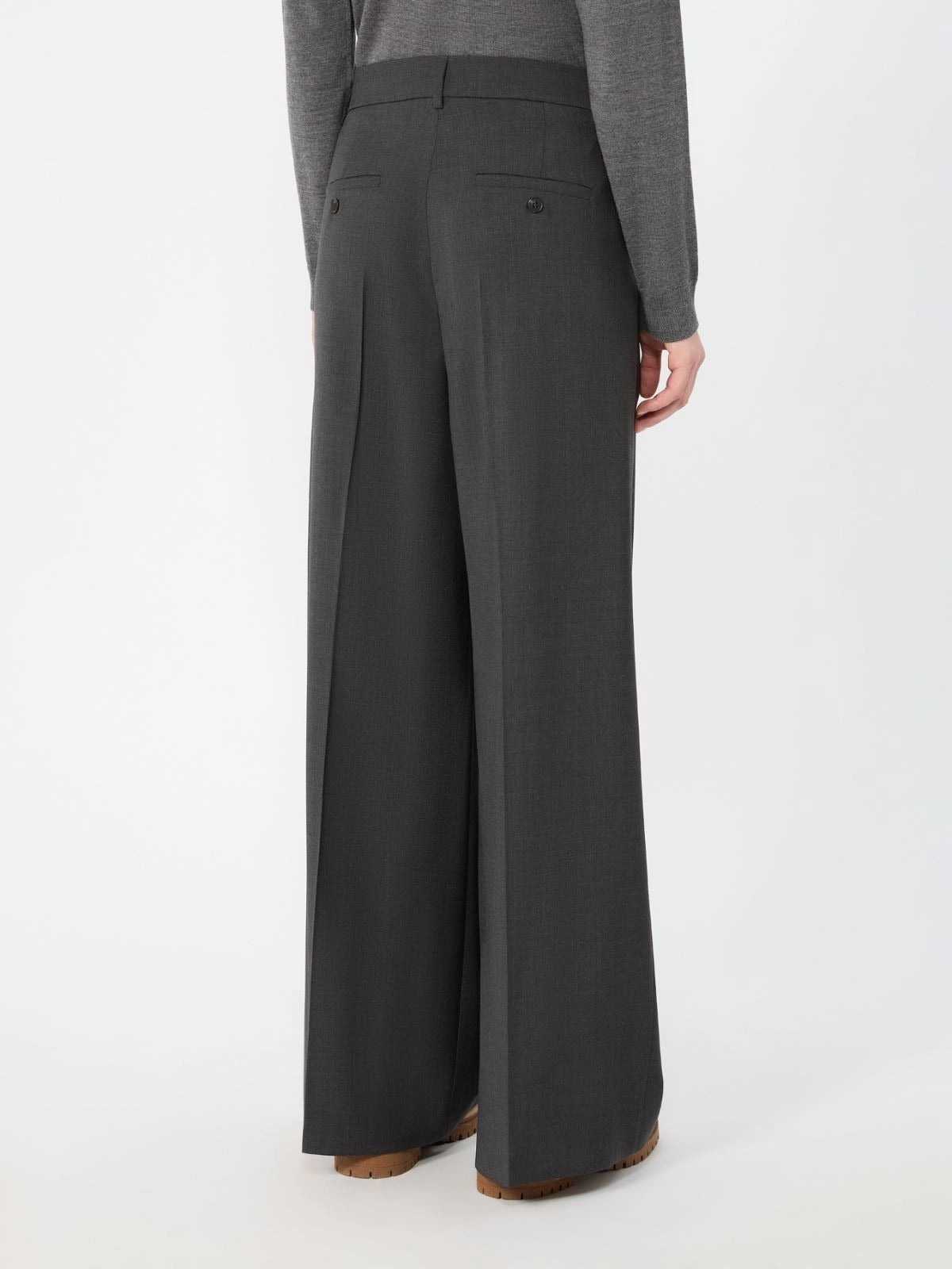 Weekend Max Mara Adelfi WKDADELFI015 pantalone antracite lana