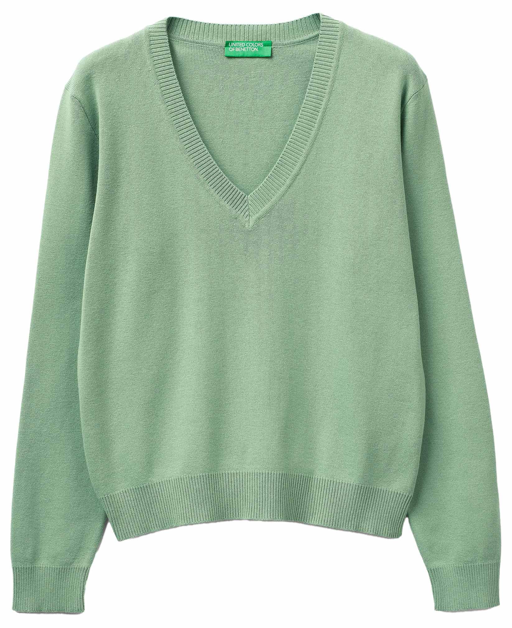 Benetton Maglieria Scollo V M/L maglia scollo a V manica lunga