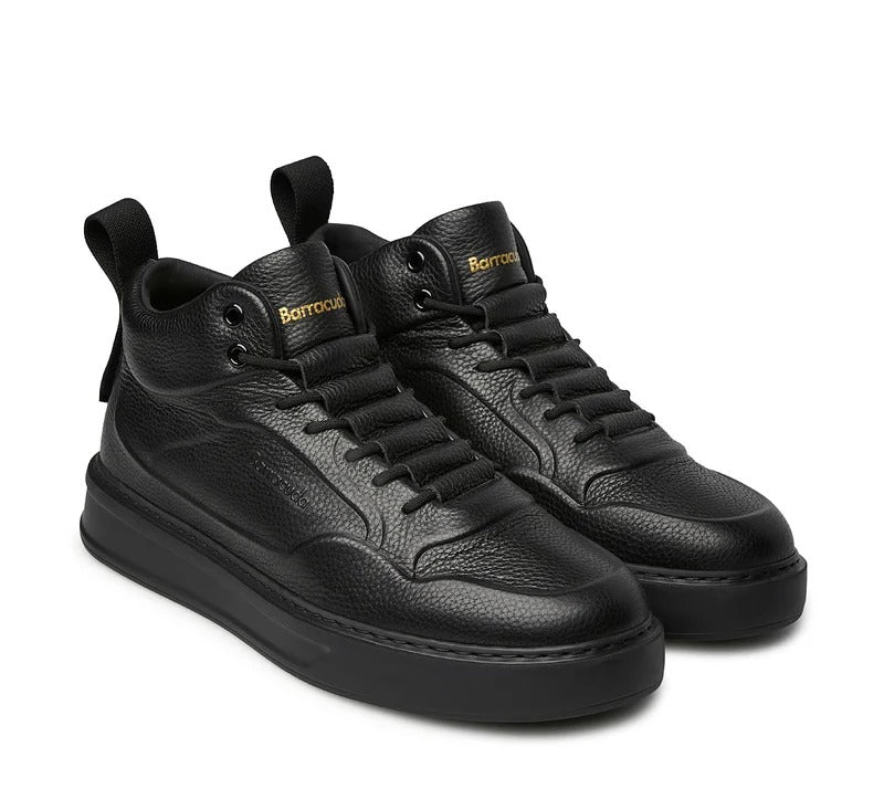 Barracuda Phoenix Mid BU3652 sneaker uomo nera pelle