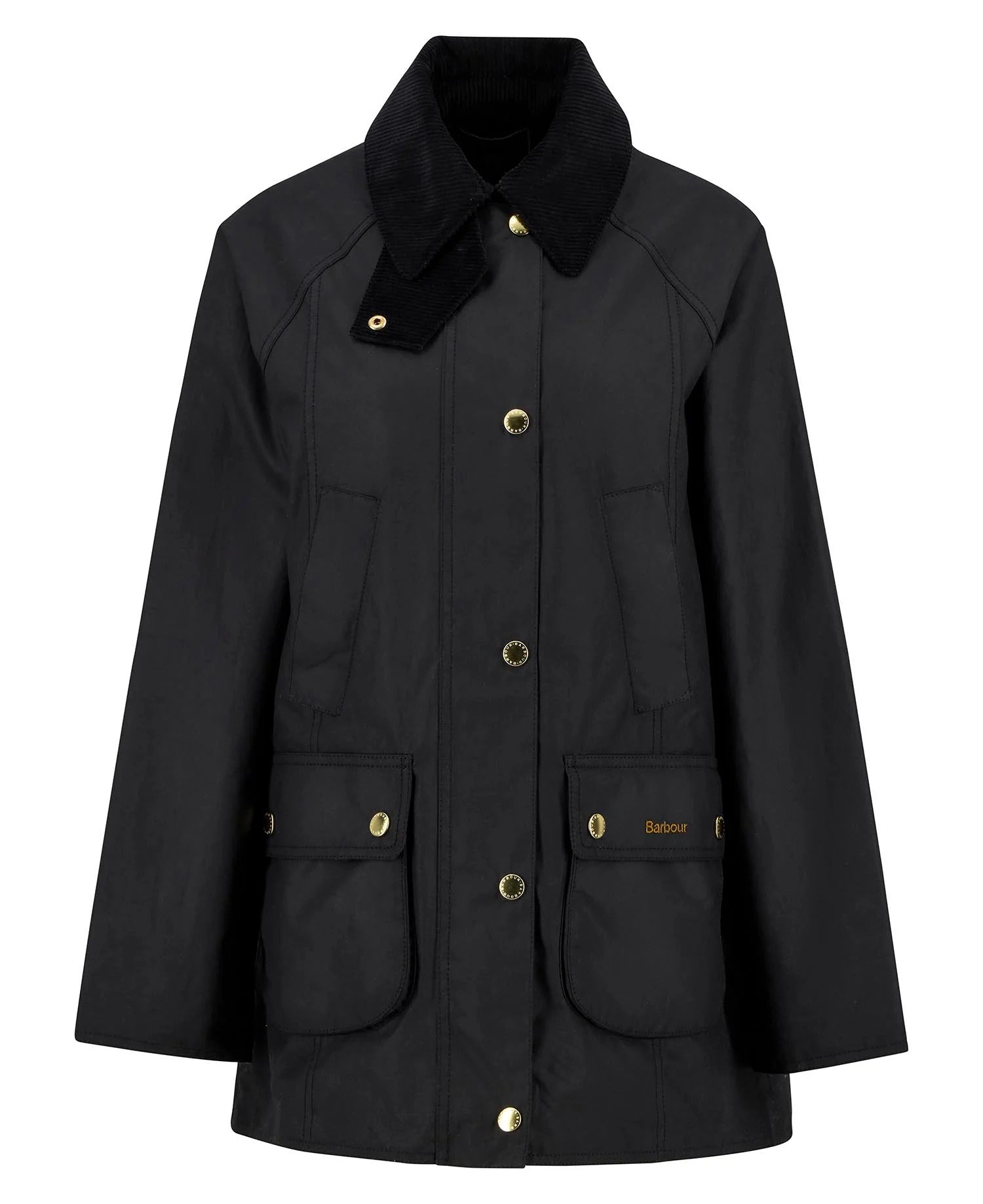 Barbour Modern Beadnell LWX1402 Giacca Donna Nero Cotone Cerato