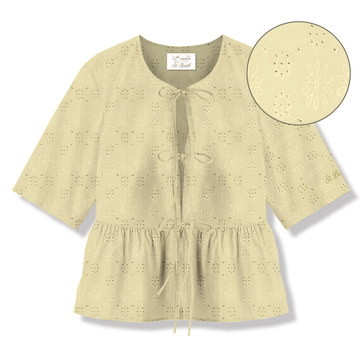 MC2 Saint Barth Alyson Blusa Light Yellow Cotone