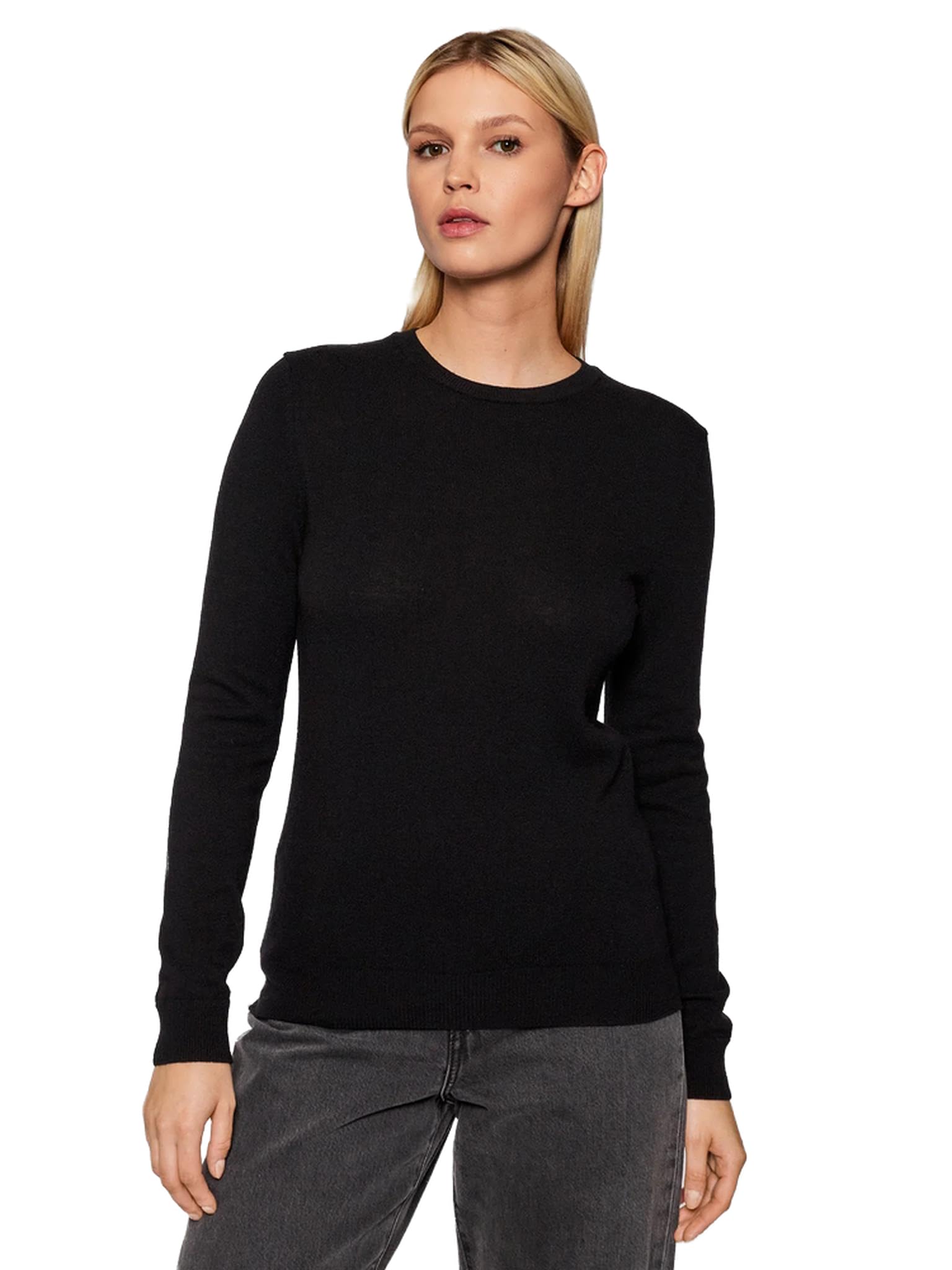 Benetton Maglieria 1002d1k01 Maglione Donna Girocollo