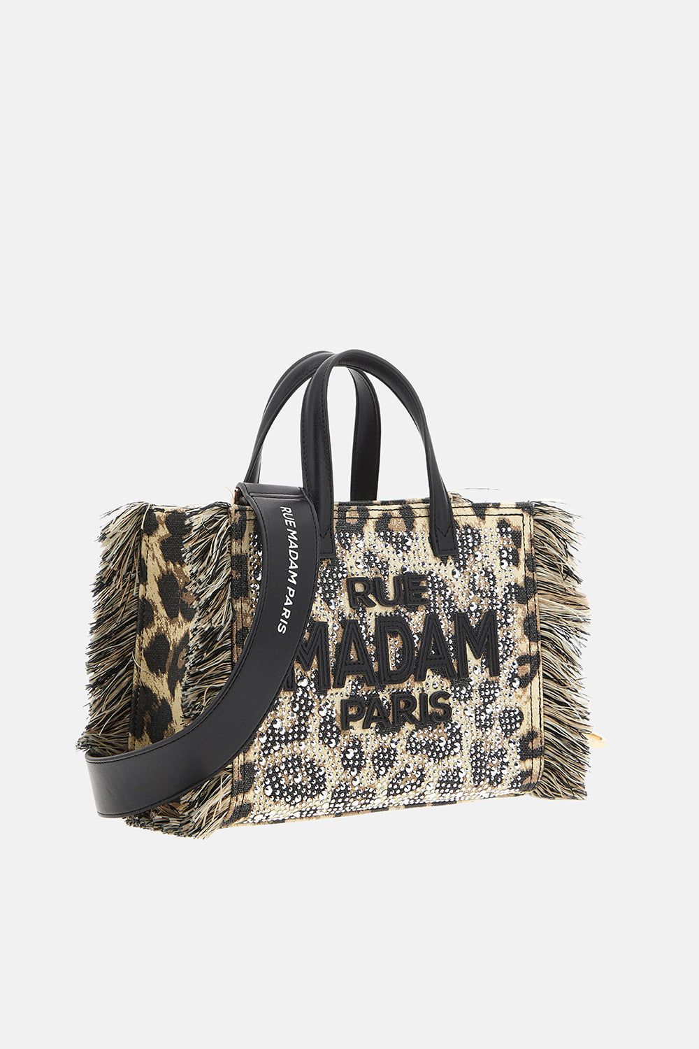 Rue Madam 1529 Casablanca Mini Tote Leopard Strass