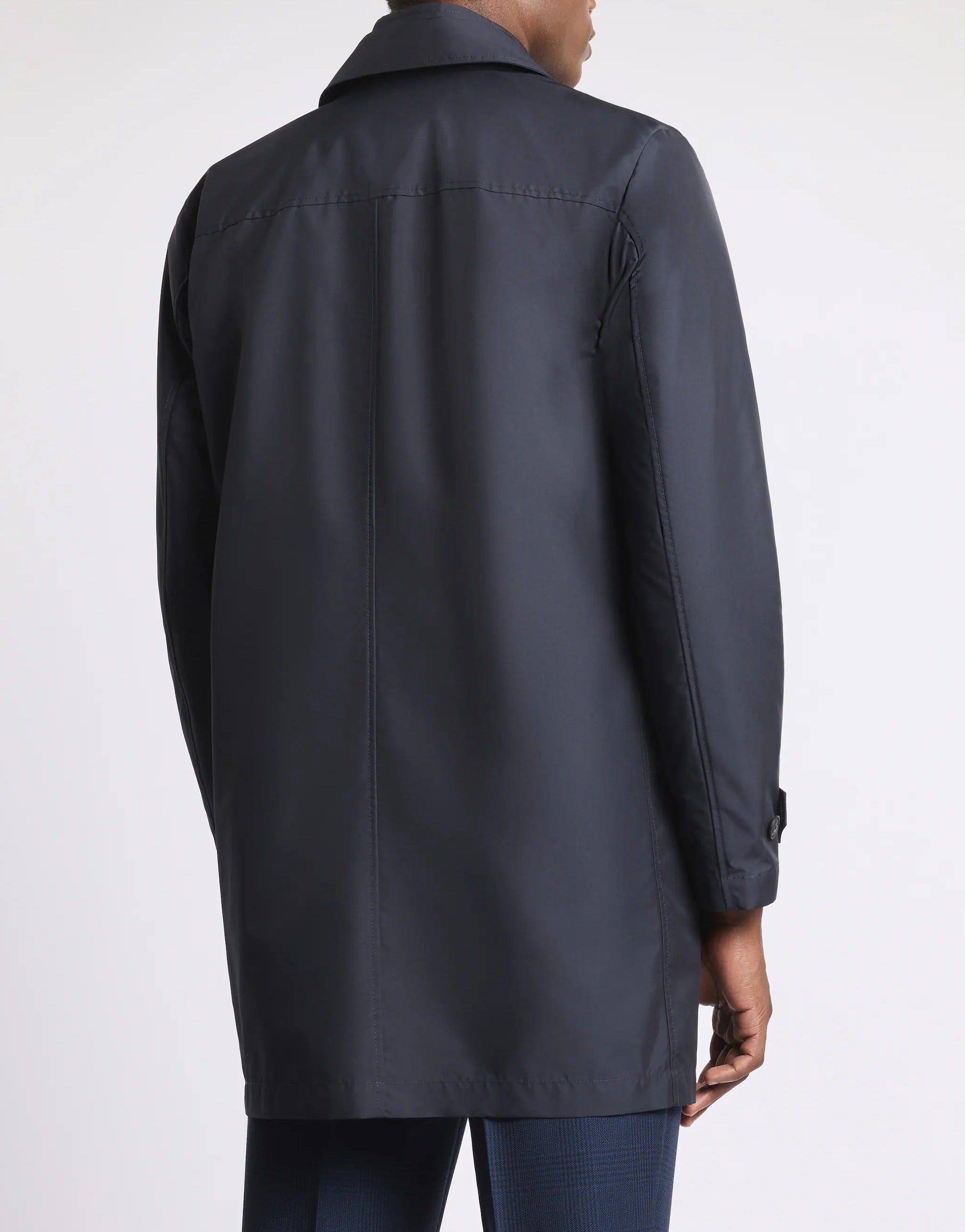 Fay Morning Coat NAM6252 cappotto uomo blu tecnico