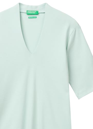 Benetton Maglia Donna Scollo Goccia Slim 3/4
