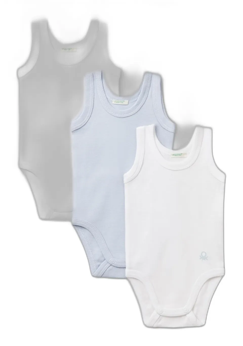 Benetton Body Neonato Canotta Cotone 3 Pezzi 50