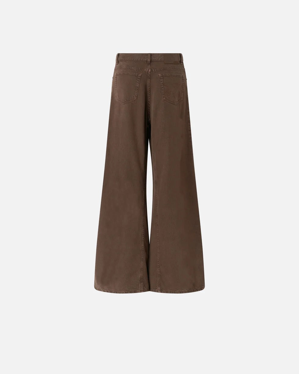 Pinko Winoma 106228 A32P jeans wide leg marrone