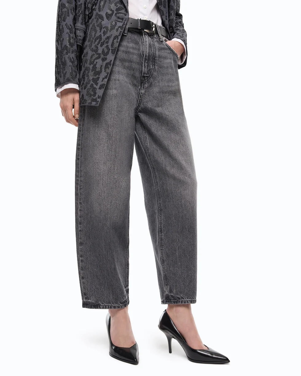 Pinko Estelle 103857-A2RY Jeans Donna Dark Grey Balloon