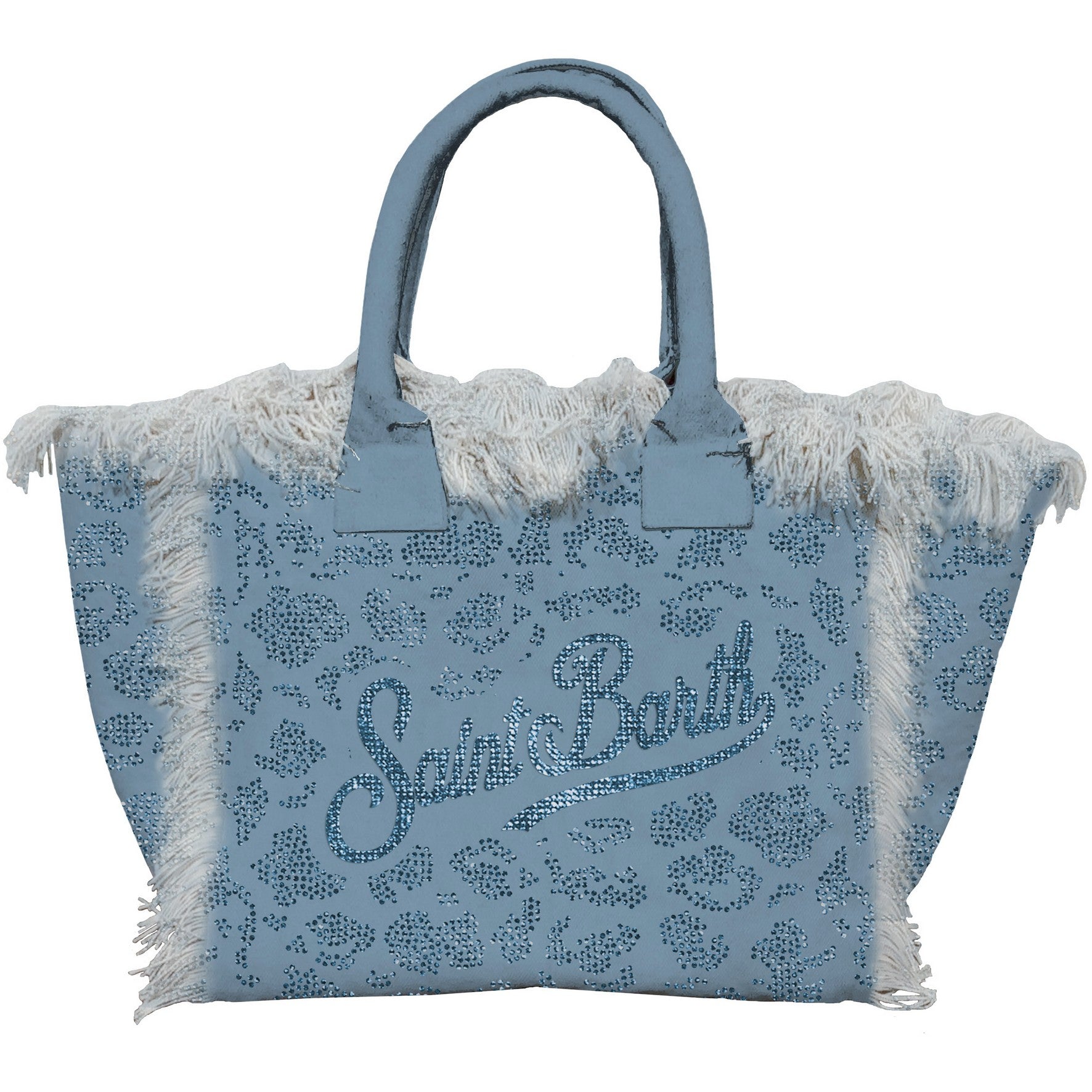 MC2 Saint Barth Vanity 08747L Borsa Donna Blu Avio Strass