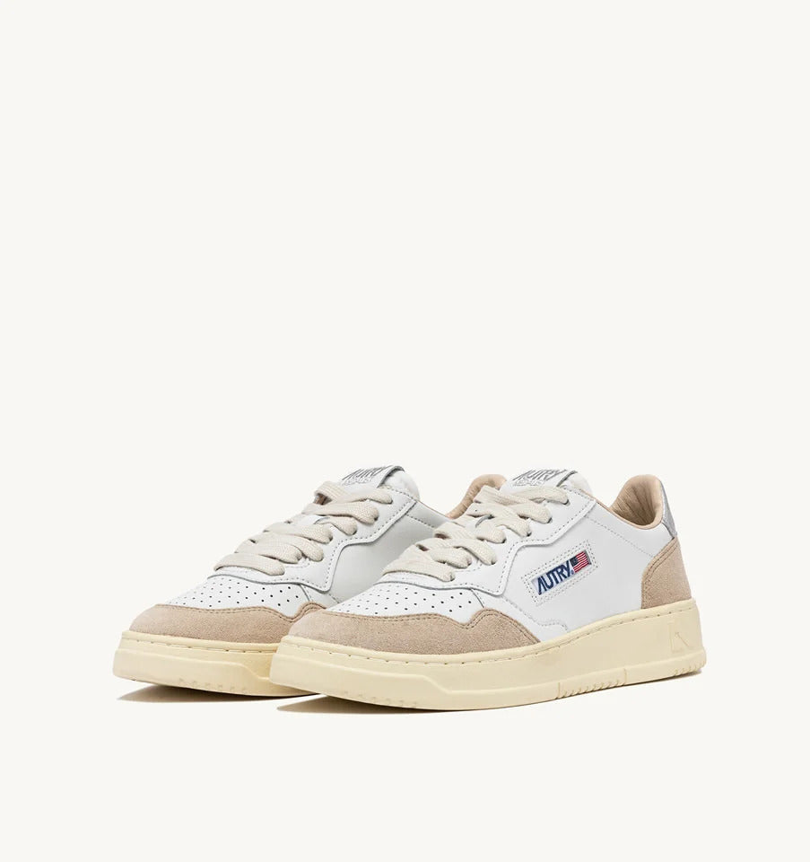 Autry Medalist Low AULW-LS74 sneakers donna bianco beige pelle