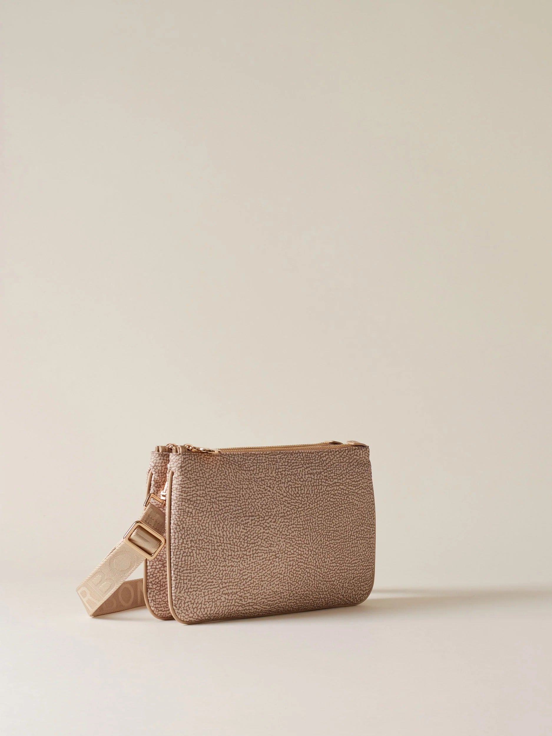 Borbonese Luna Small 934119 I15 Borsa Sabbia Tracolla