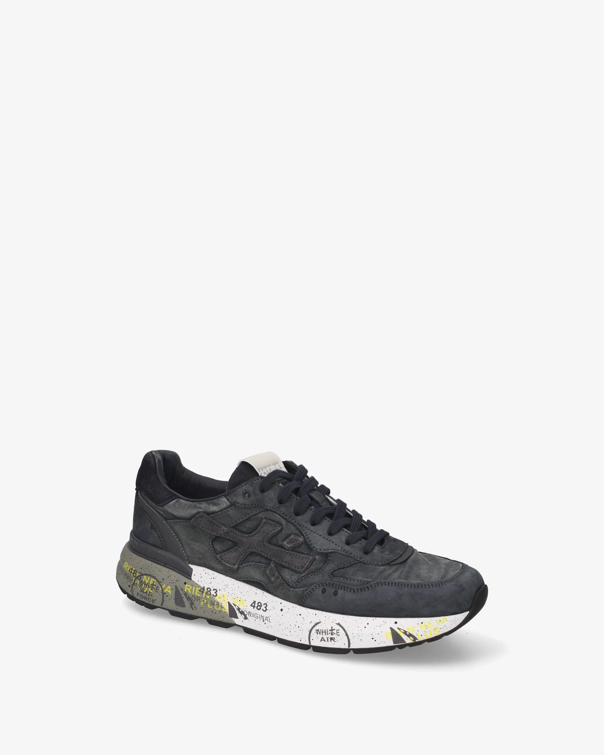 Premiata Mick 8448 sneaker uomo navy suede mesh