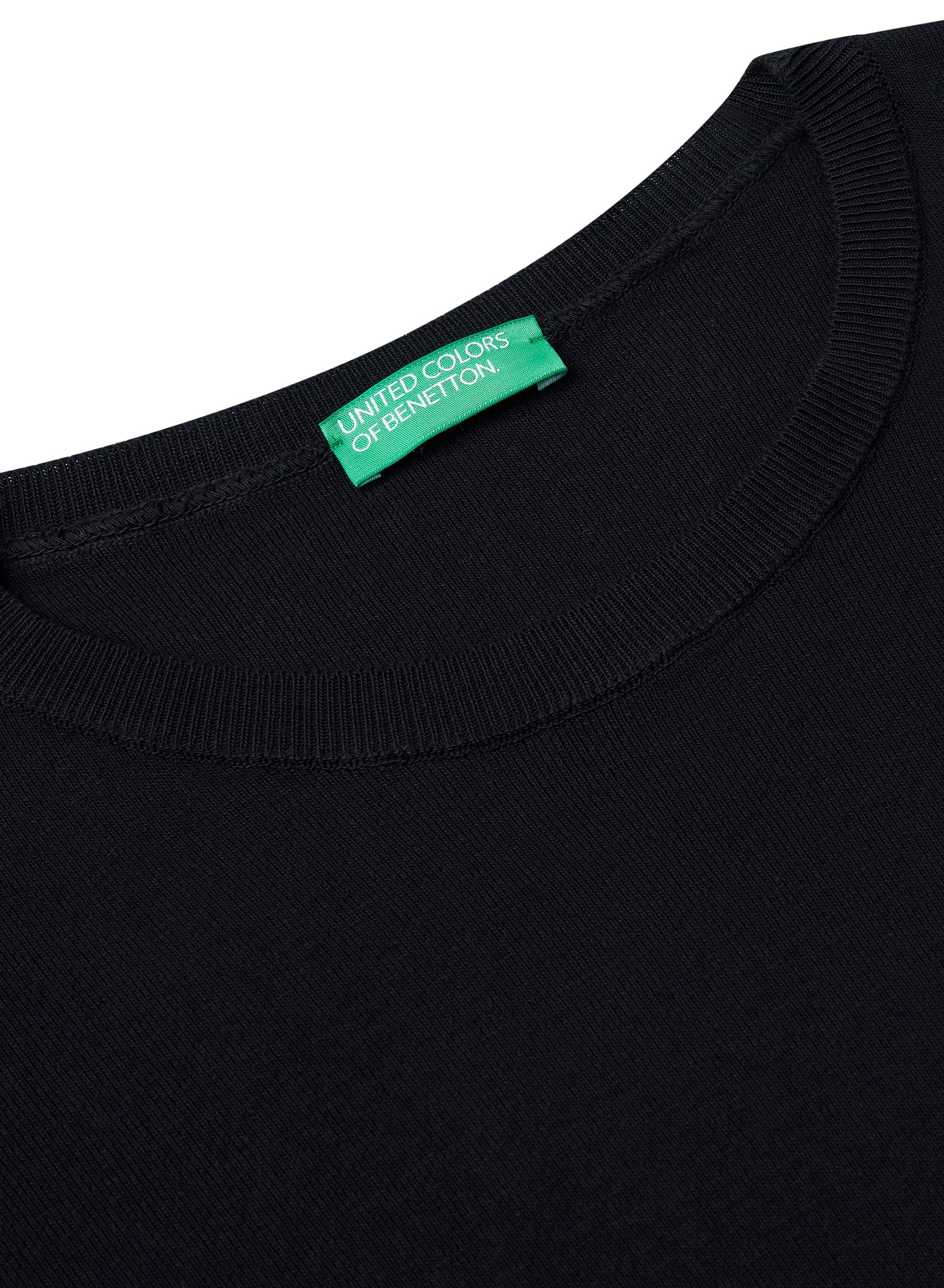 Benetton Maglia 1091d10d7 Maglione Donna Nero Costina