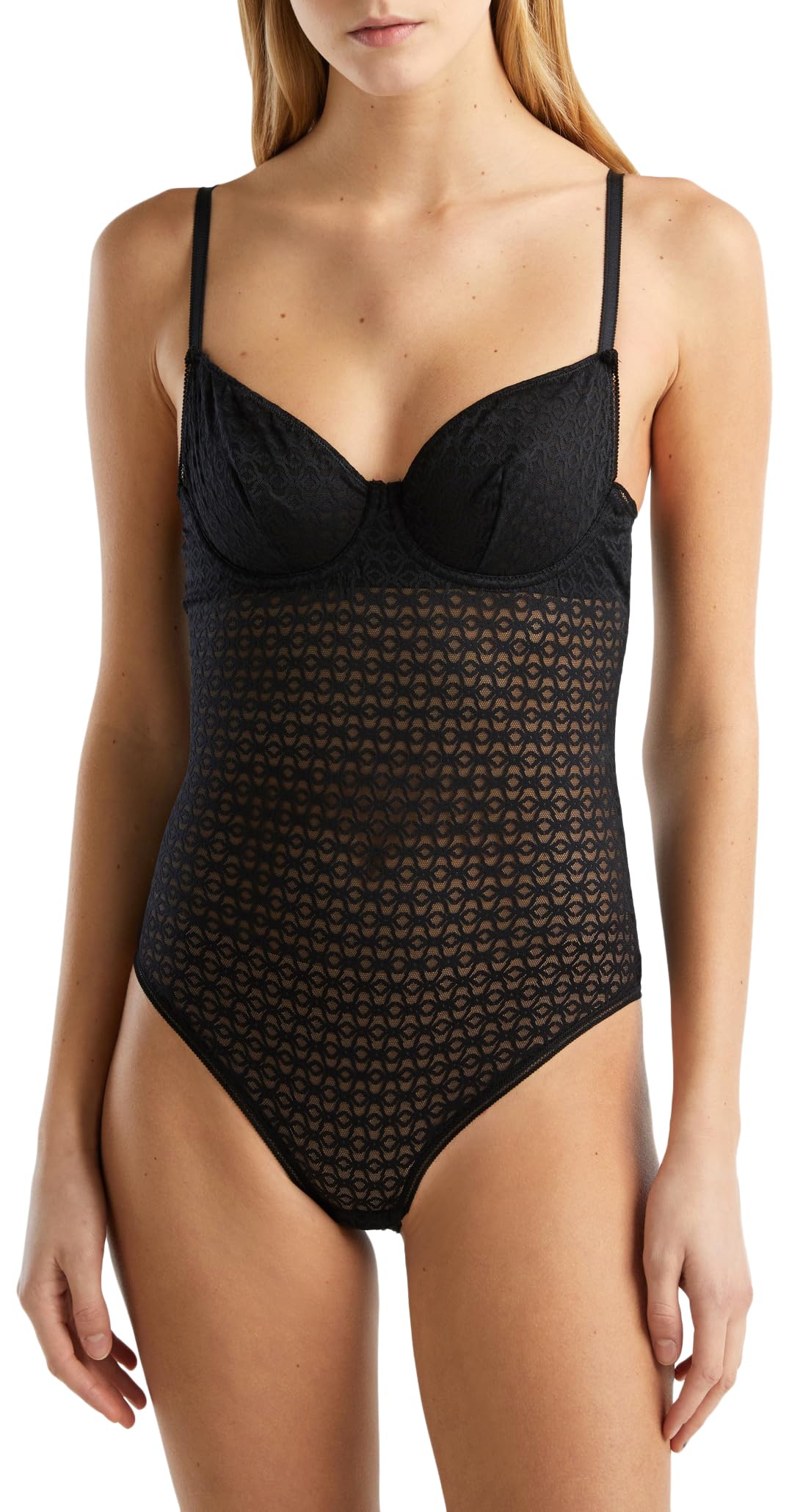 Benetton Body donna M retina jacquard logata ferretto