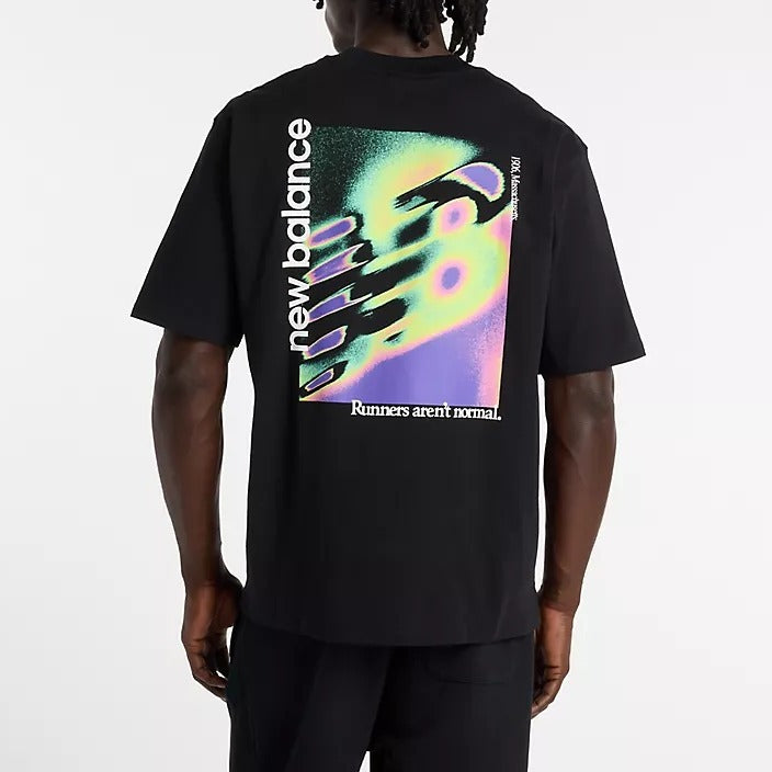 New Balance MT61V4Z Classic Tri-Logo T-Shirt Nera Heat Map Taglia L