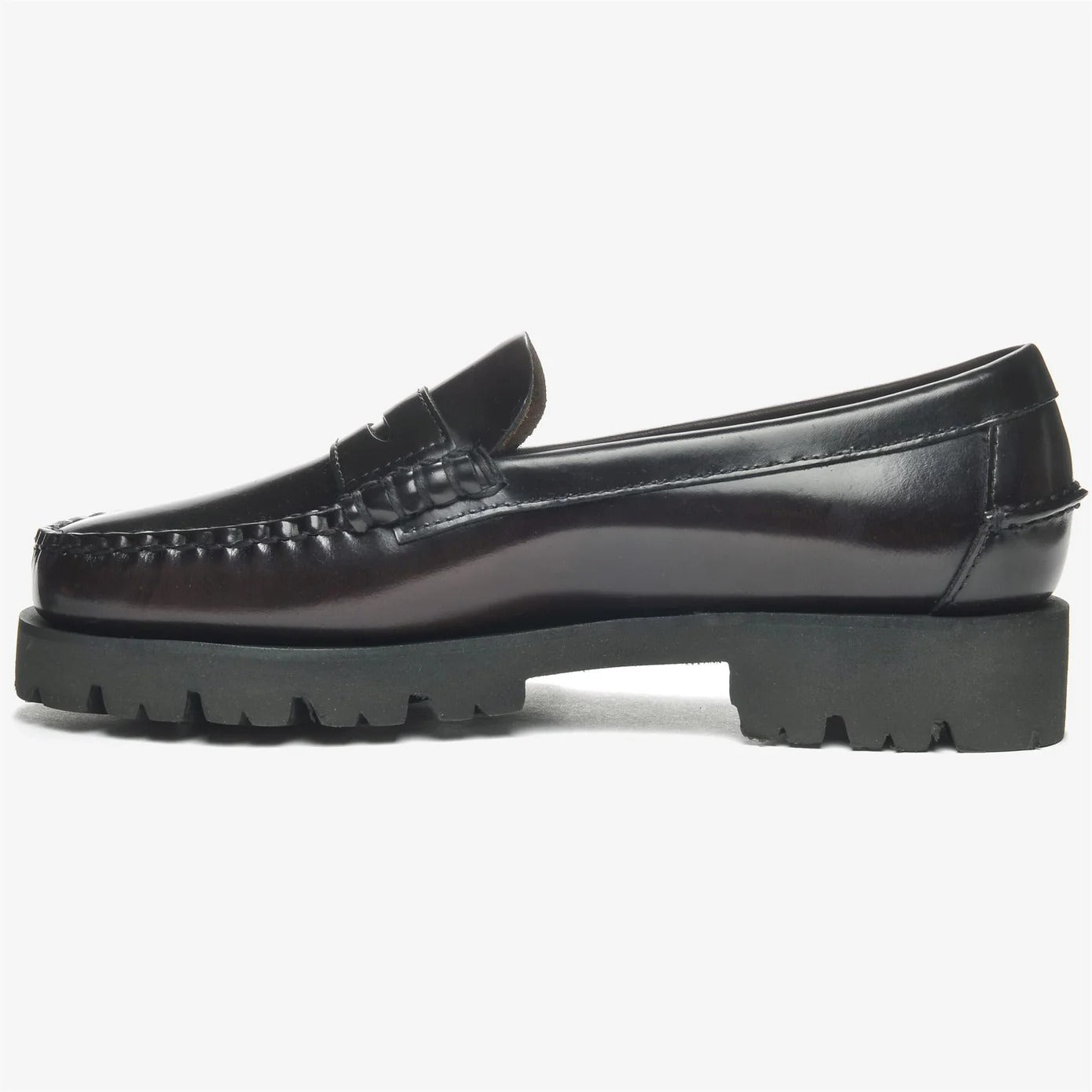 Sebago Dan Lug 7002IJO mocassino donna bordeaux pelle