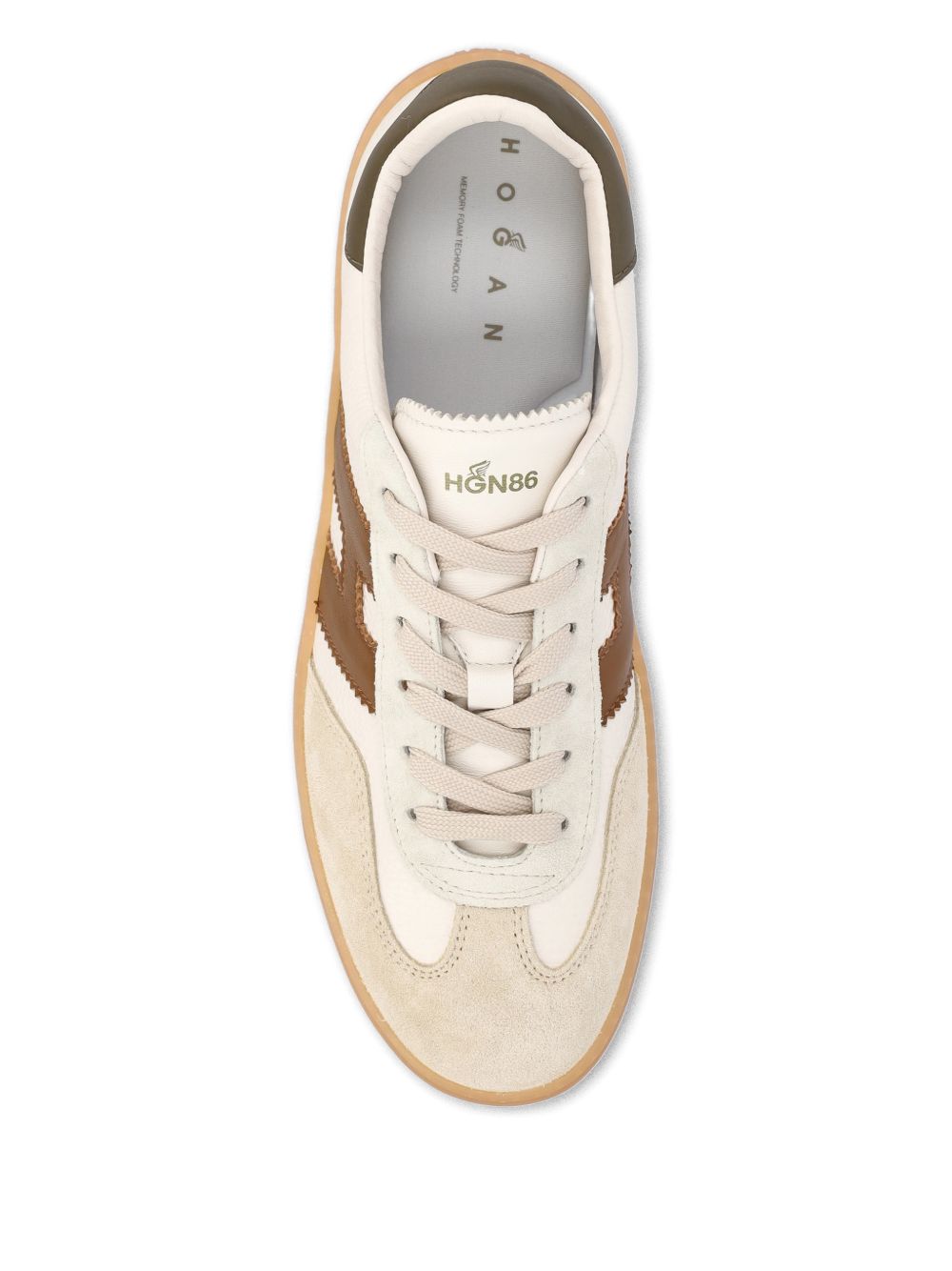 Hogan HXM6470FB60UW sneaker uomo Bianco Beige