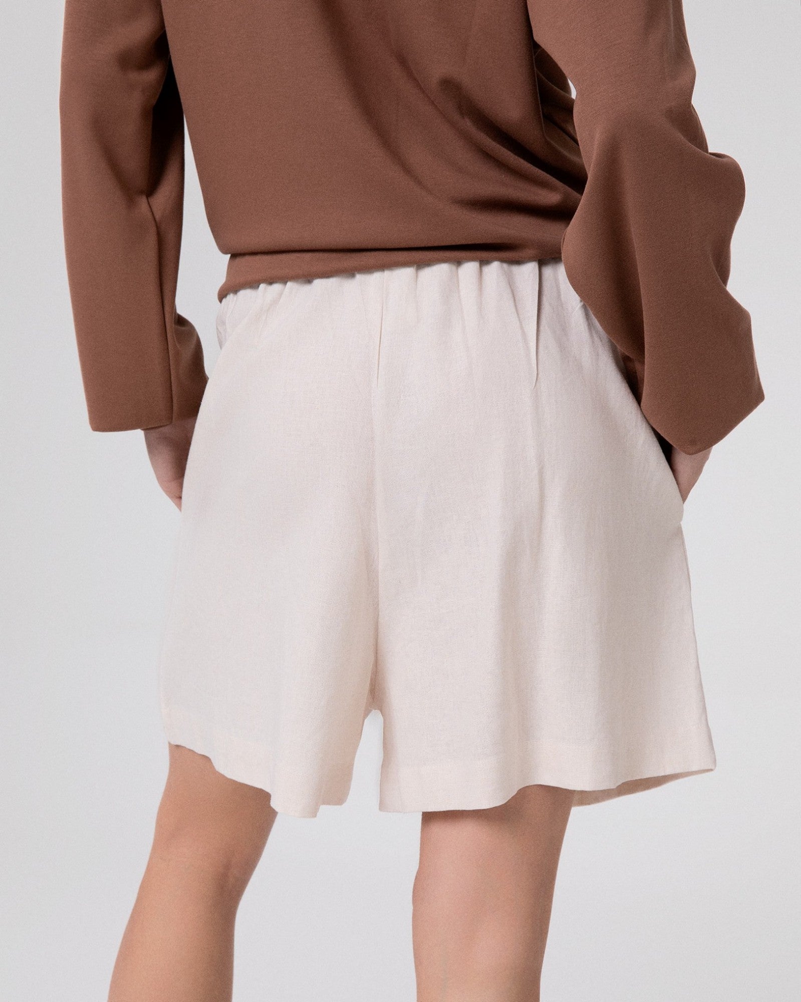Hinnominate HMABW02644 Shorts lino beige donna