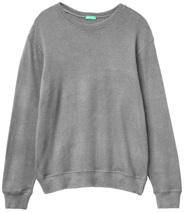Benetton 3q414m026 Maglione Uomo S grigio girocollo