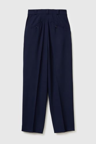 Benetton 4962df0ah Pantalone Carrot Fit Blu Donna