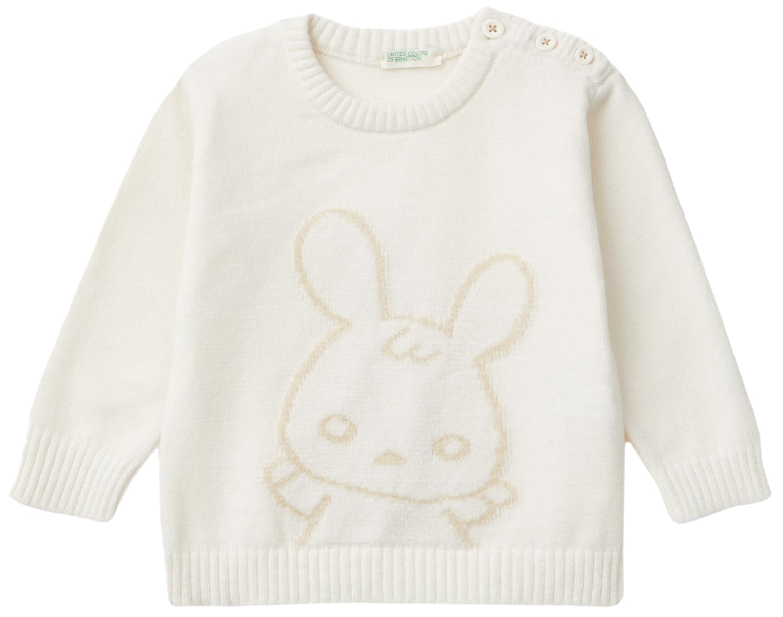 Benetton Maglia Ciniglia Coniglio Bimbo Neonato