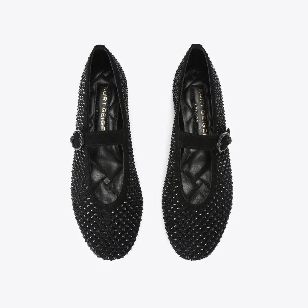 Kurt Geiger Mayfair 2656300209 Ballerina Nera Cristalli