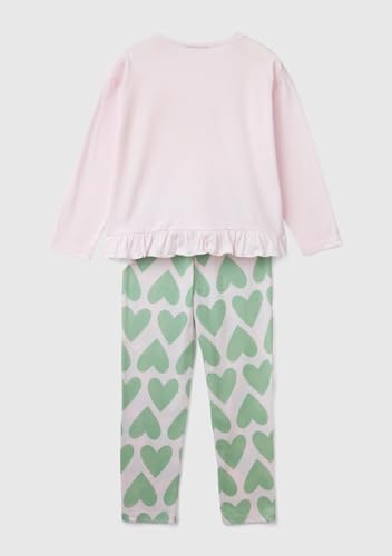 Benetton Intimo e Pigiami Set Pigiama Bambina Taglia 90 Cotone