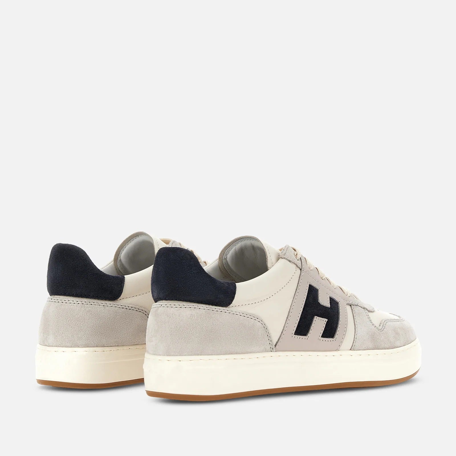 Hogan H-TV HXM6680 Sneakers Uomo Blu Avorio Nappa