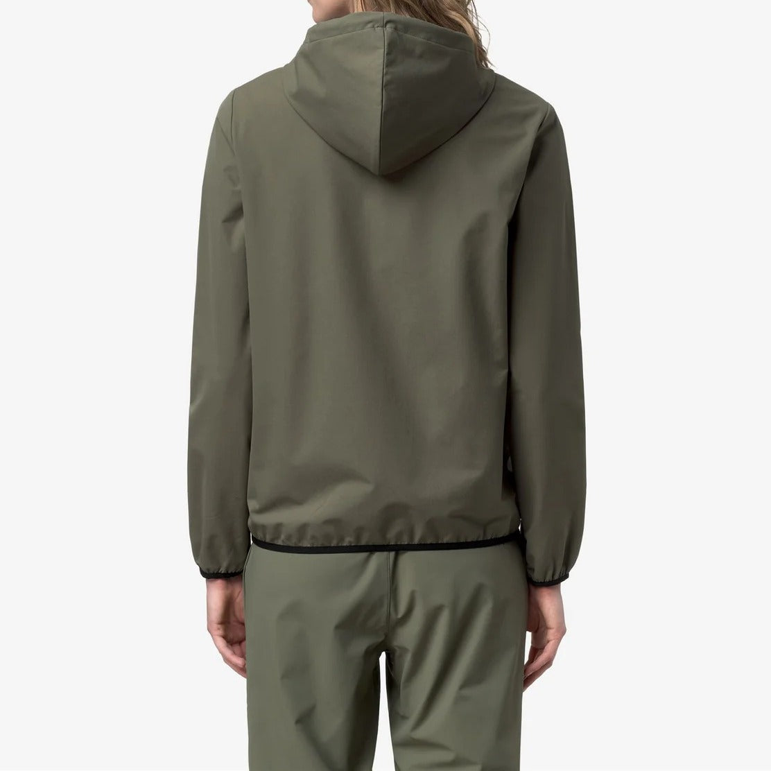 K-Way Journeer Travel K5138FW felpa Green Lichen zip