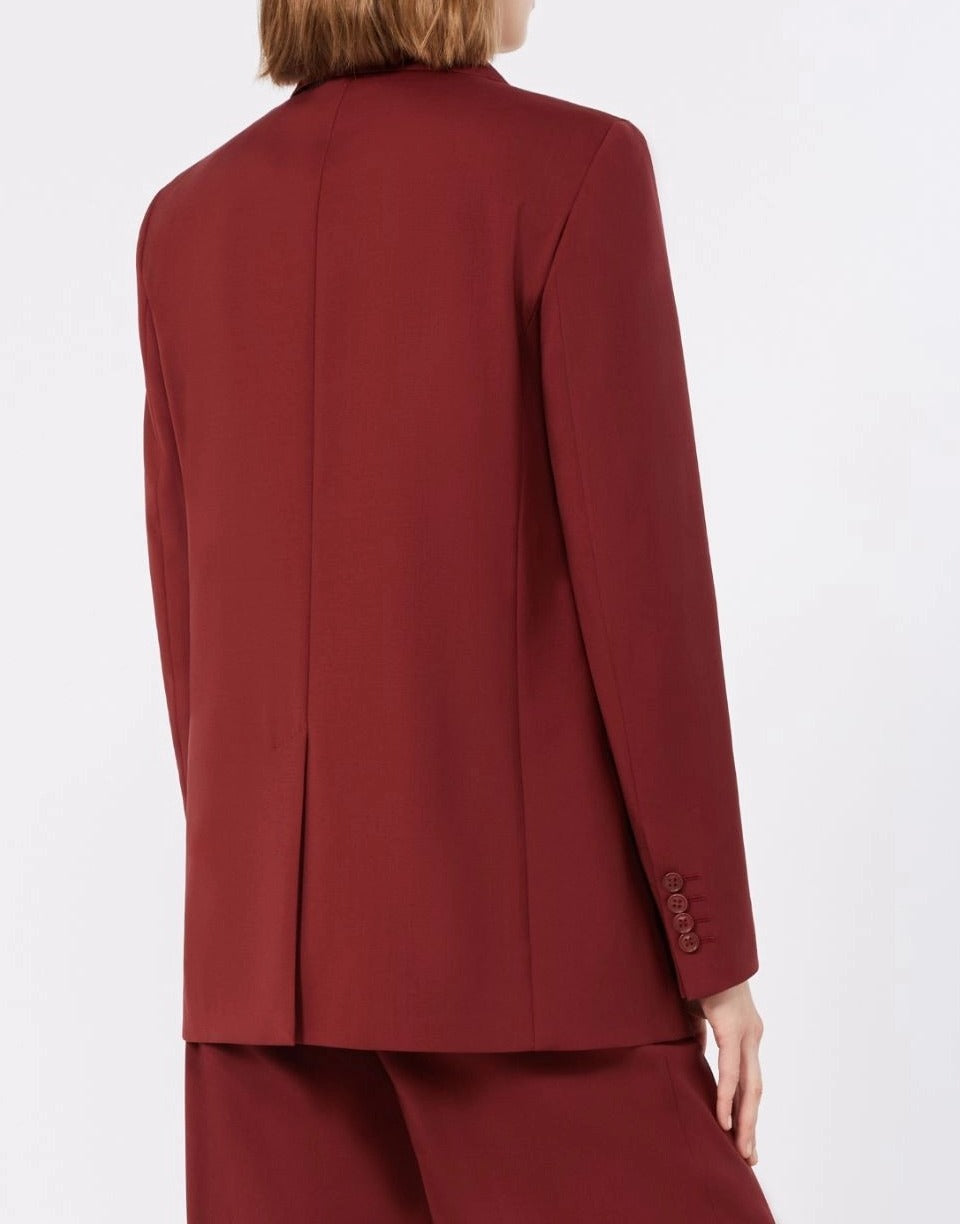 Max Mara Studio Assenzi MSTASSENZI011 blazer donna rubino