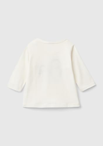 Benetton T-Shirt Bimba 74 Jersey Organico Manica Lunga