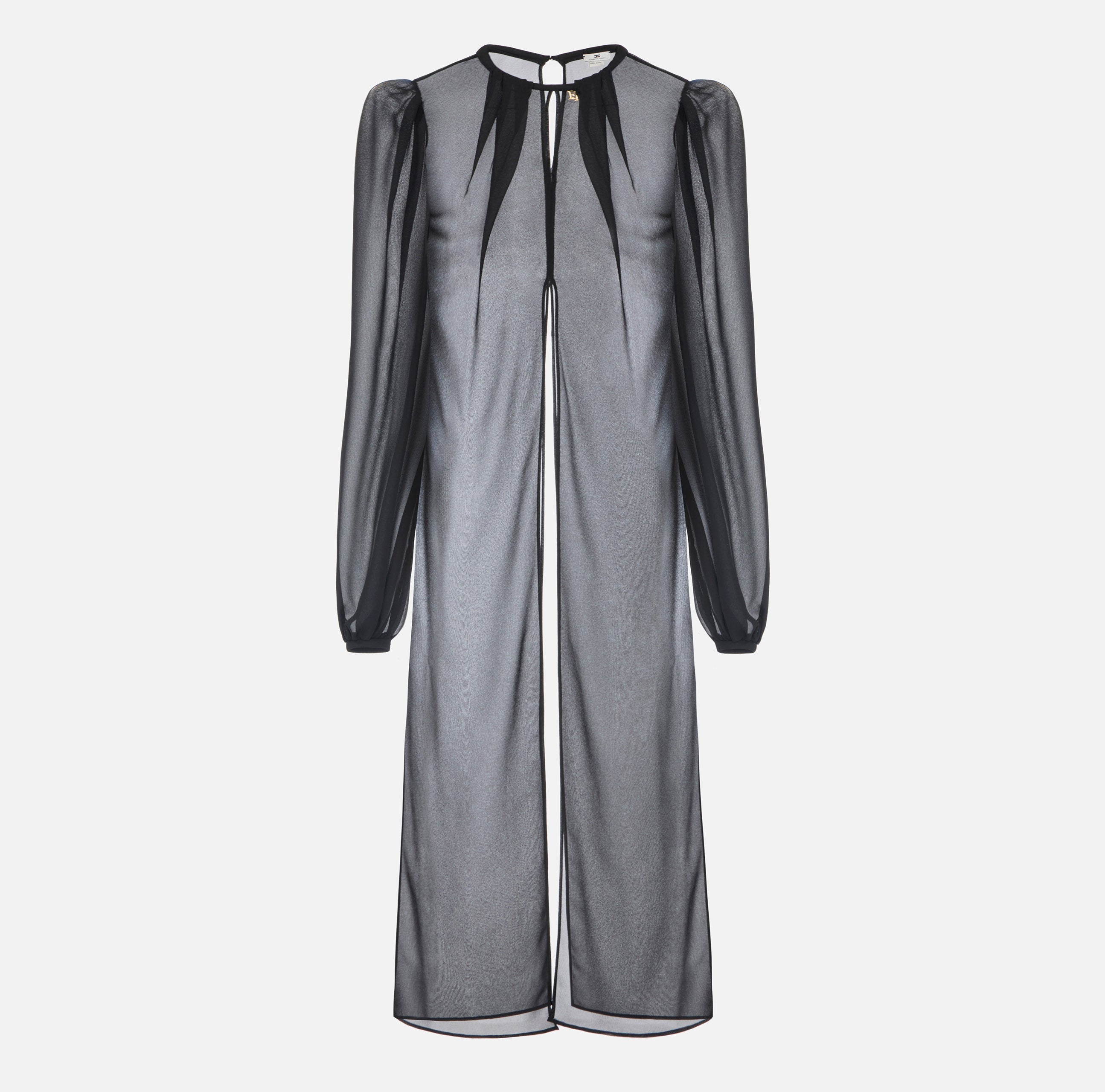 Elisabetta Franchi CA20867E2 camicia nera georgette
