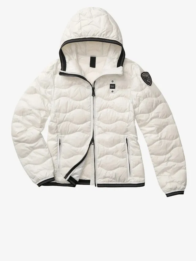 Blauer Camelia 26SBLDC03169 giubbino donna bianco piuma